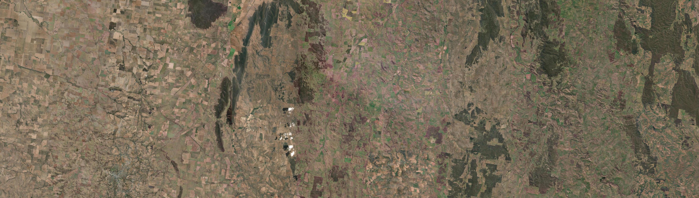 Aerial view of Godfreys Creek, NSW