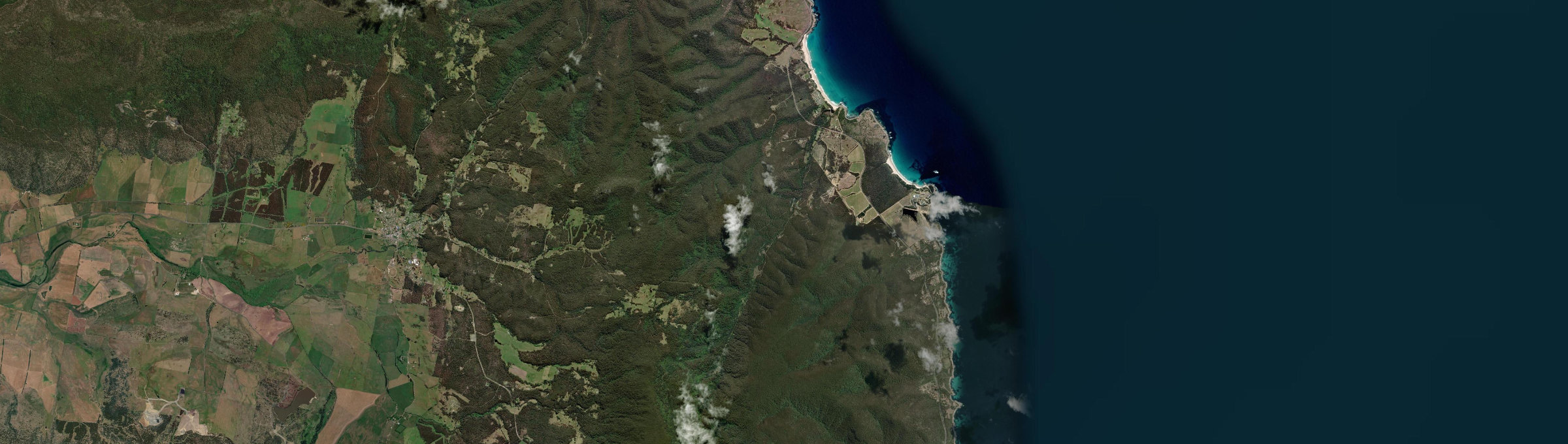 Aerial view of Four Mile Creek (Tas.), TAS