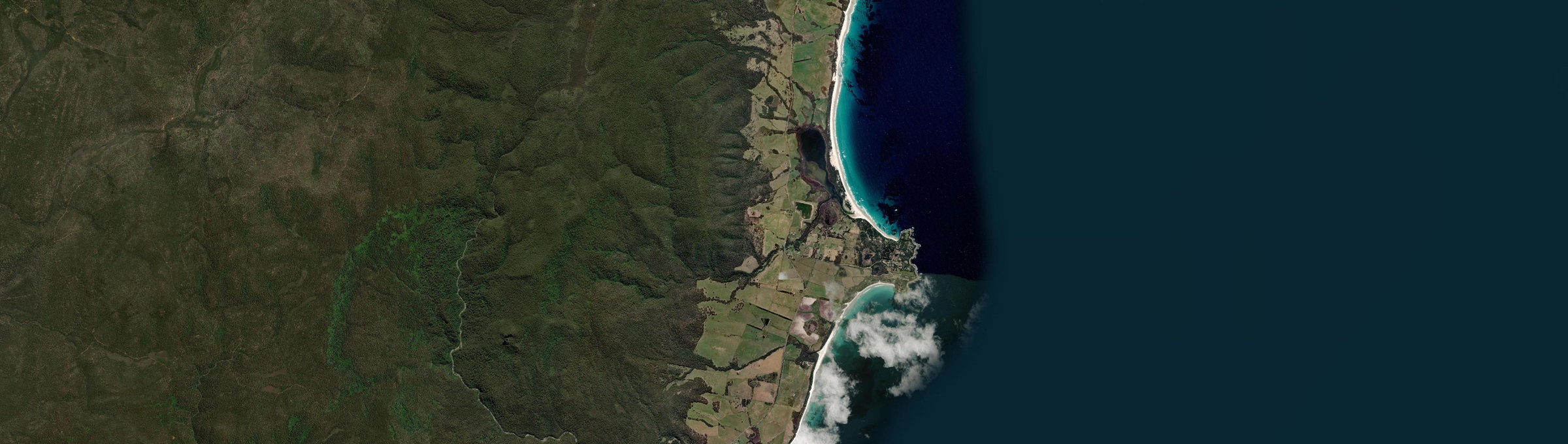 Aerial view of Seymour (Tas.), TAS