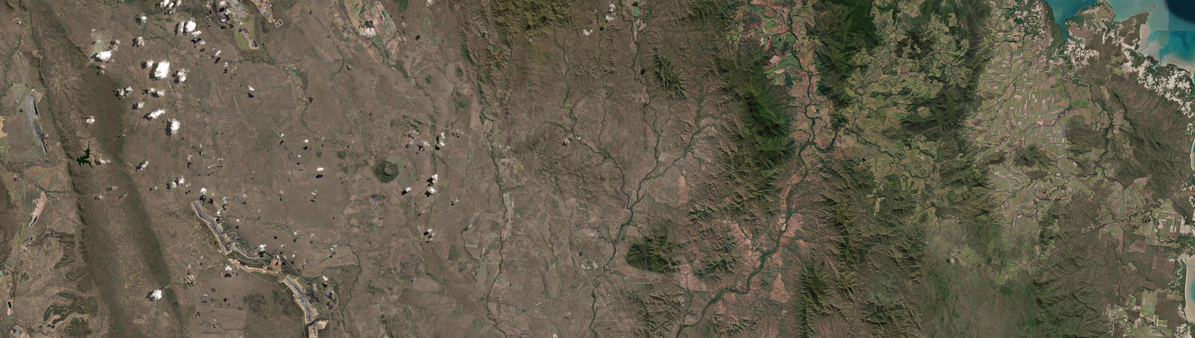Aerial view of Nebo, QLD