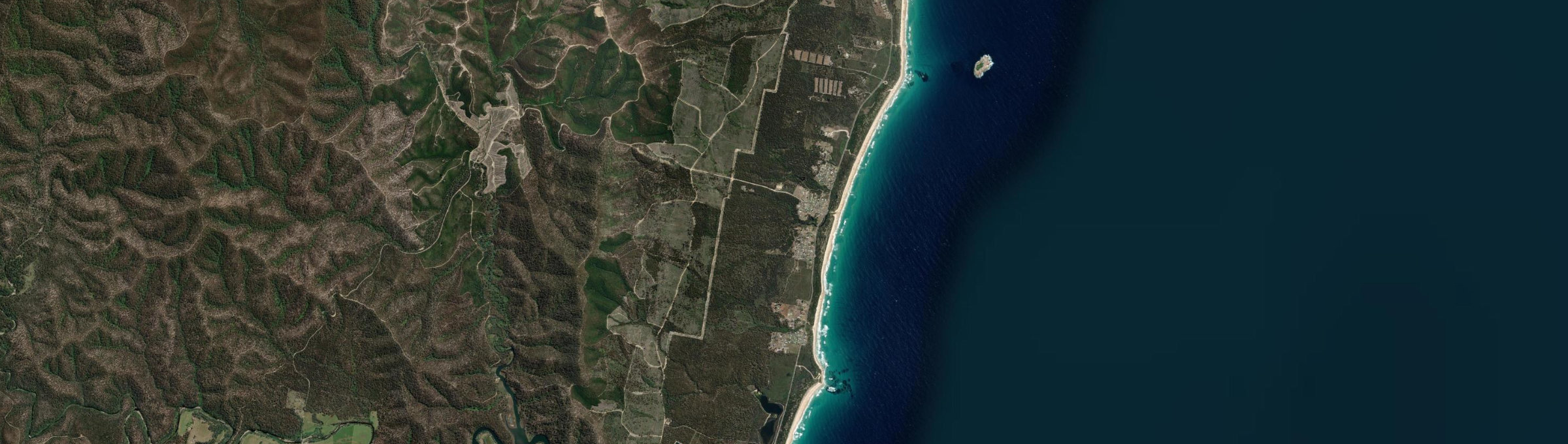 Aerial view of Beaumaris (Tas.), TAS
