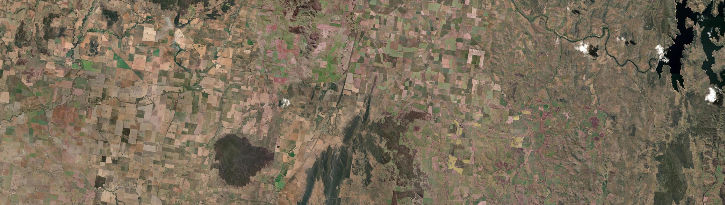 Aerial view of Koorawatha, NSW