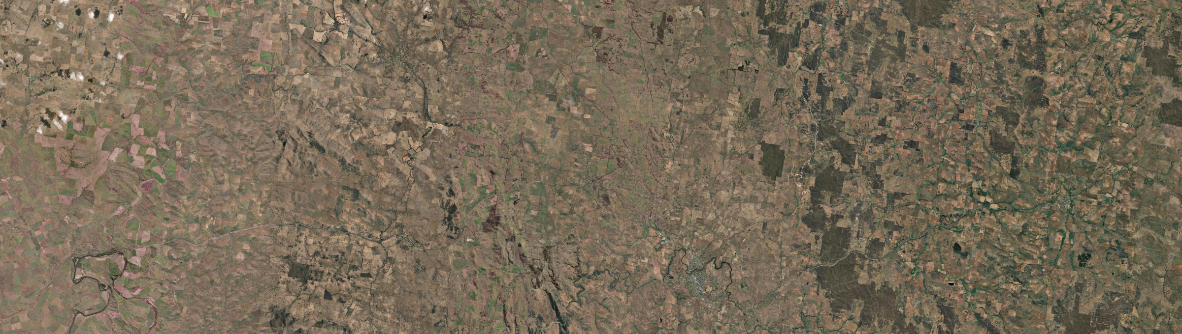 Aerial view of Bowning, NSW
