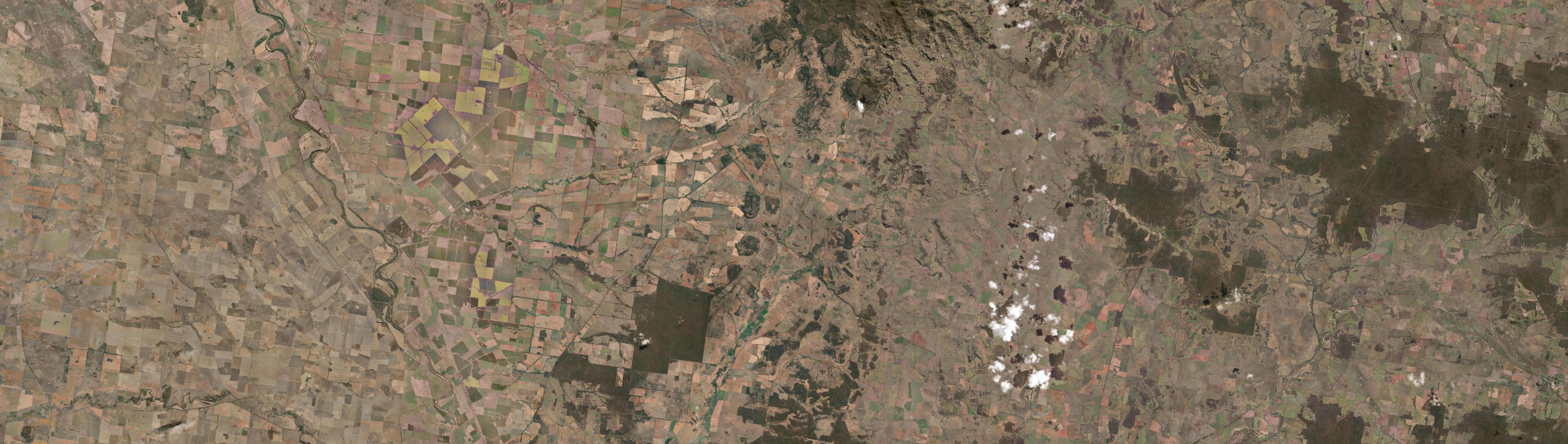 Aerial view of Tooraweenah, NSW