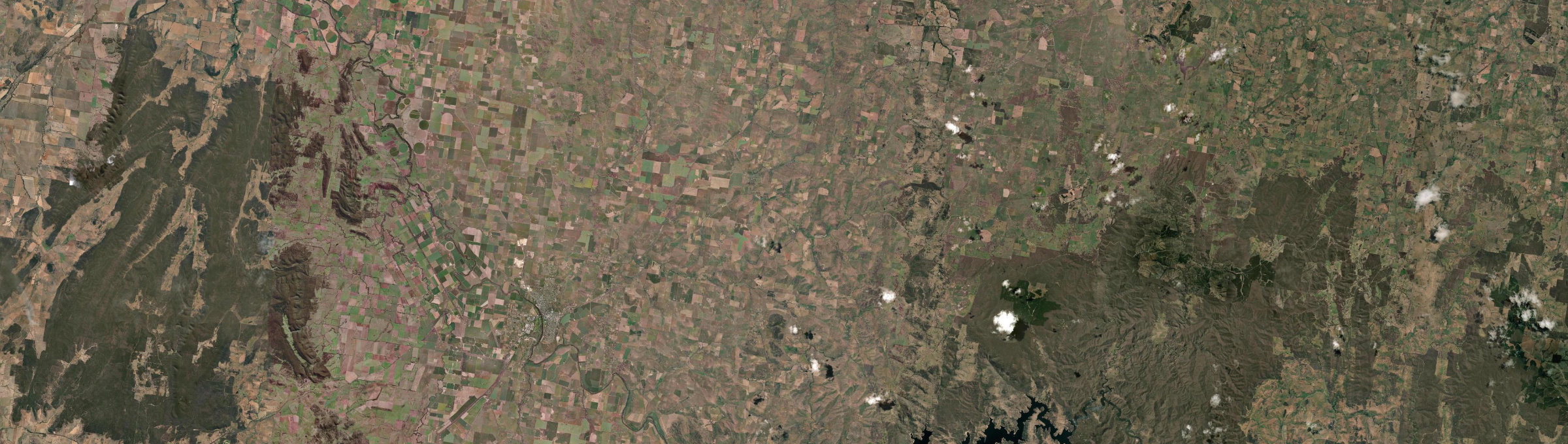 Aerial view of Woodstock (Cowra - NSW), NSW