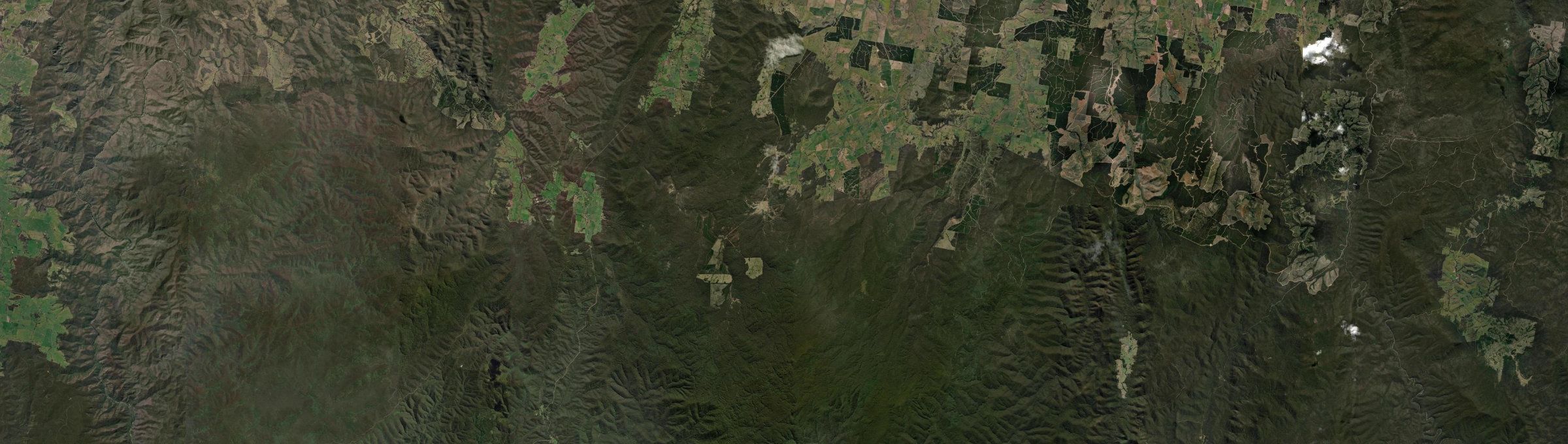 Aerial view of Bendoc, VIC