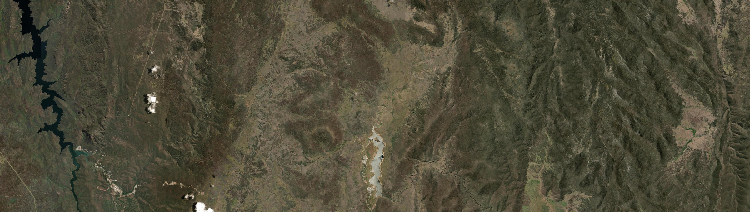 Aerial view of Tantangara, NSW