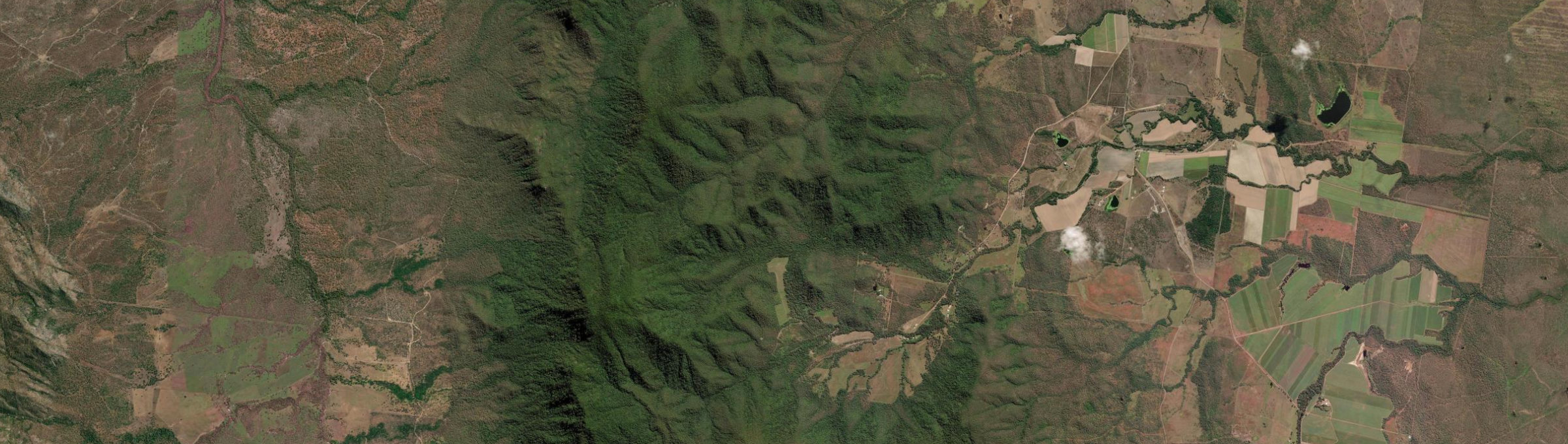 Aerial view of Pauls Pocket, QLD