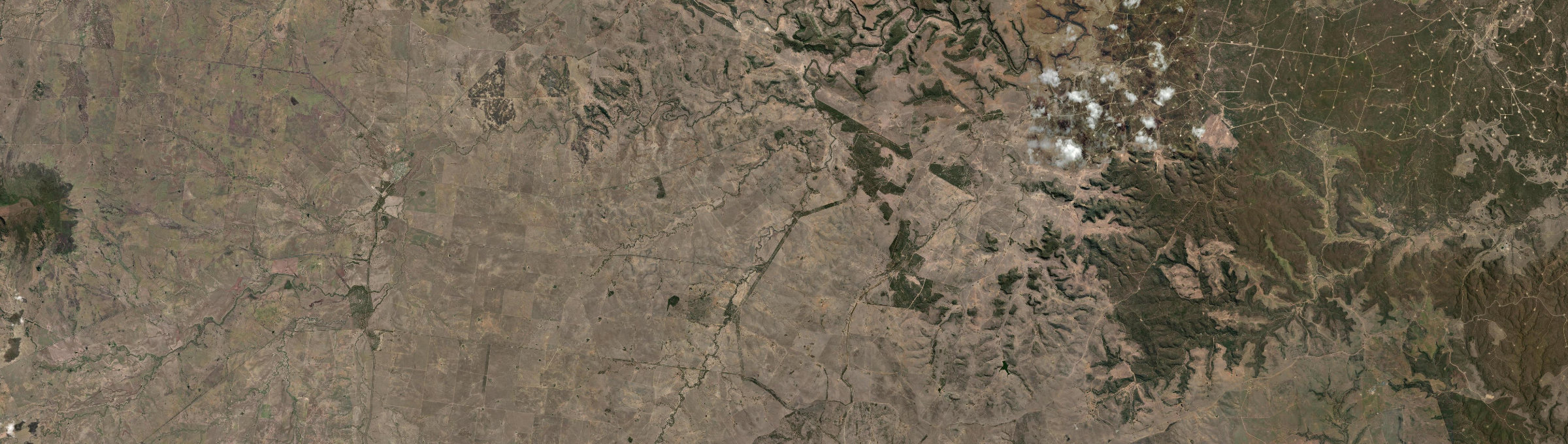 Aerial view of Highland Plains (Maranoa - Qld), QLD
