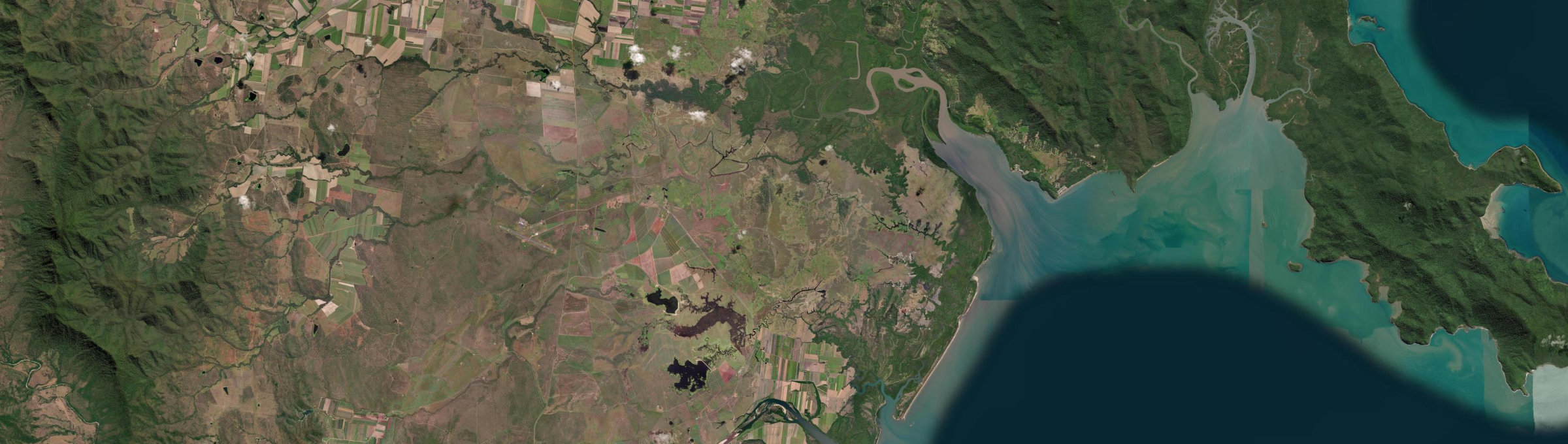 Aerial view of Goorganga Plains, QLD