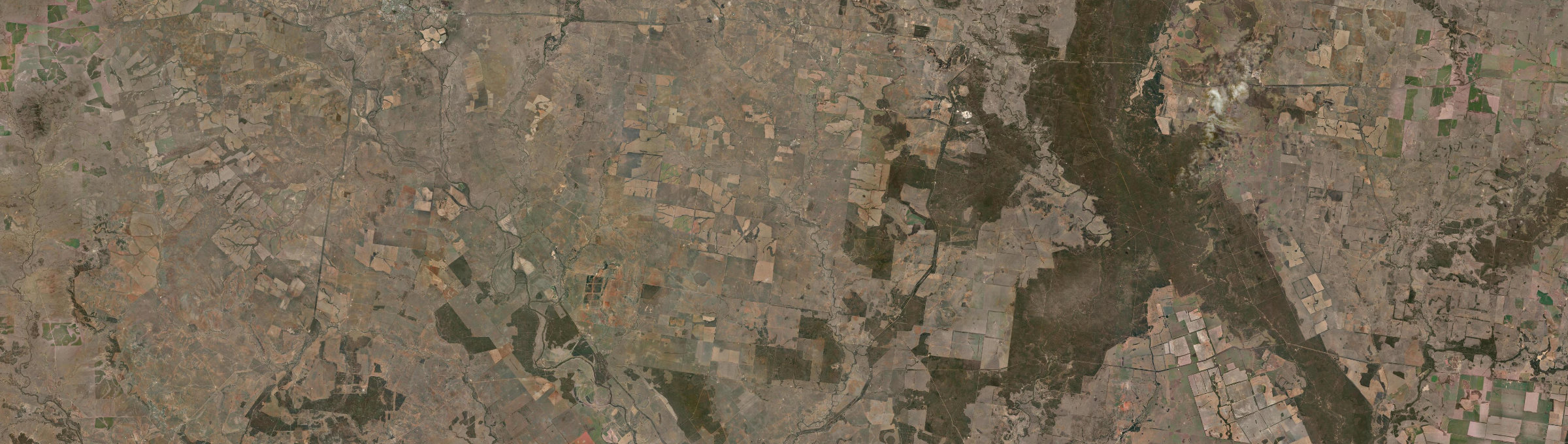 Aerial view of Wallumbilla South, QLD