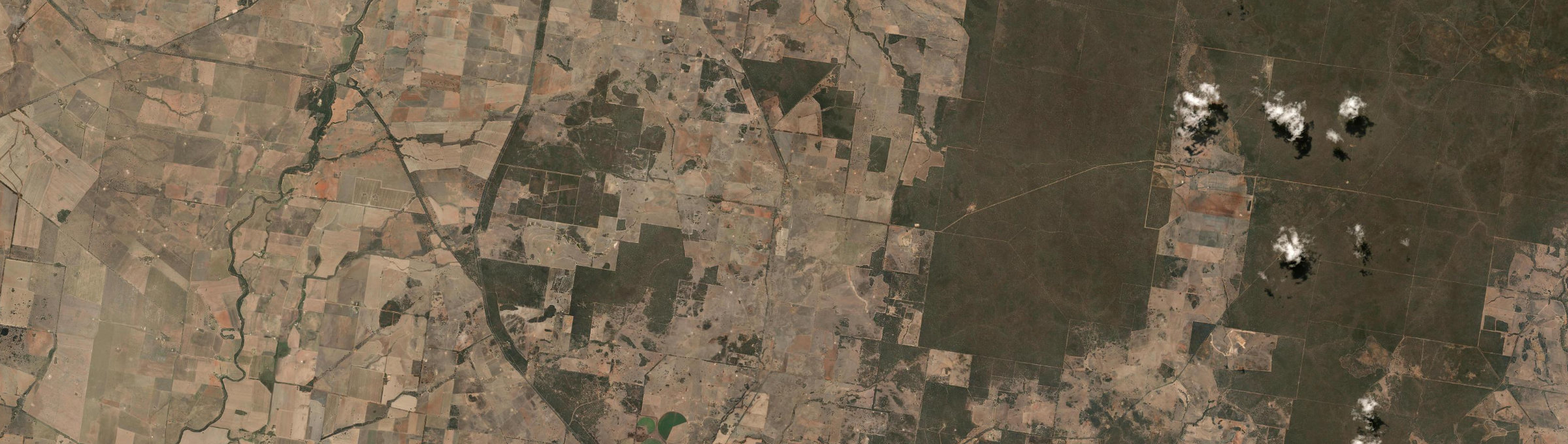 Aerial view of Mogriguy, NSW