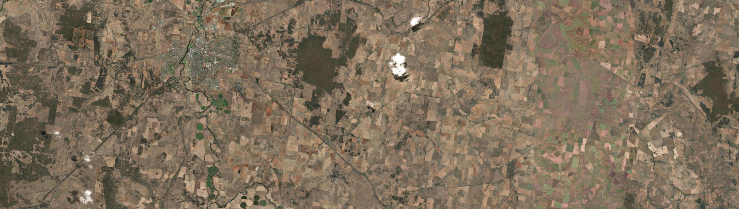 Aerial view of Wongarbon, NSW