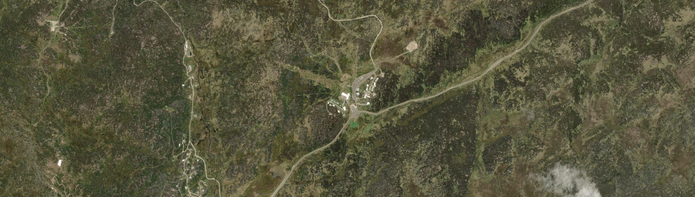Aerial view of Smiggin Holes, NSW