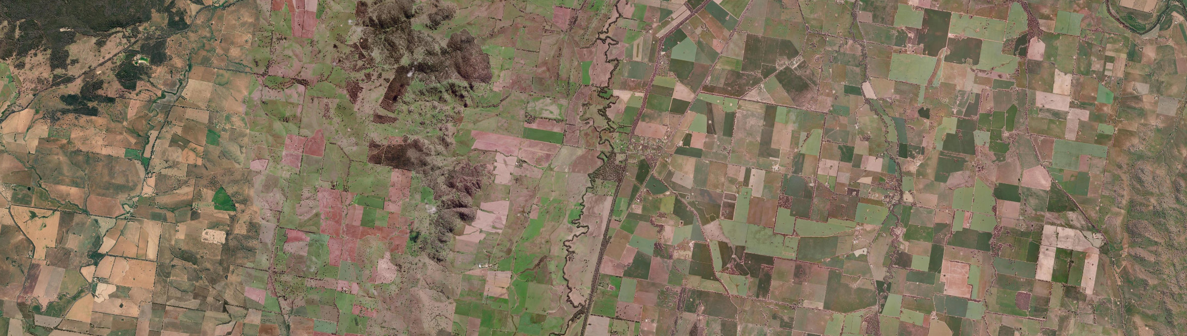 Aerial view of Wattamondara, NSW