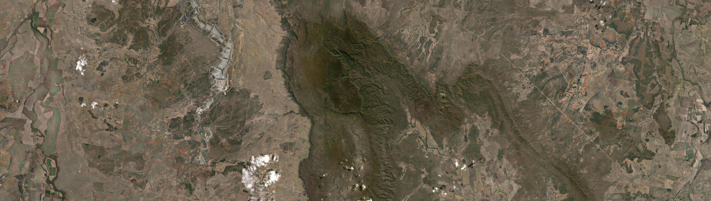 Aerial view of Blackdown, QLD