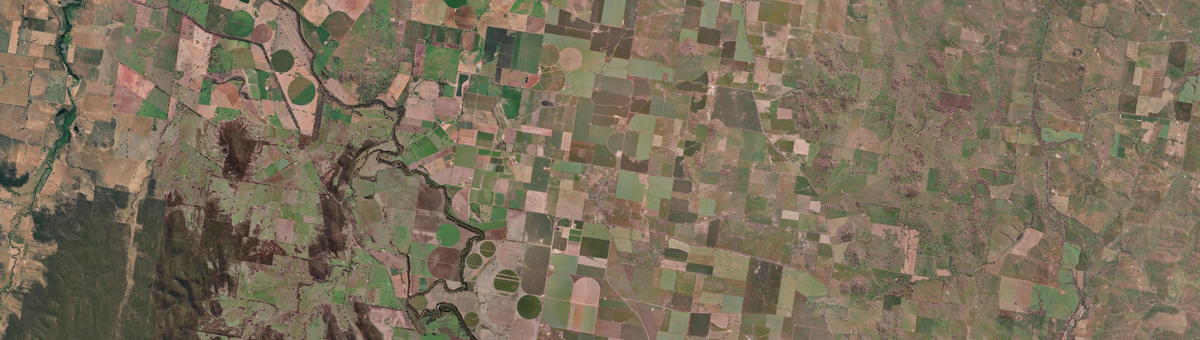 Aerial view of Billimari, NSW