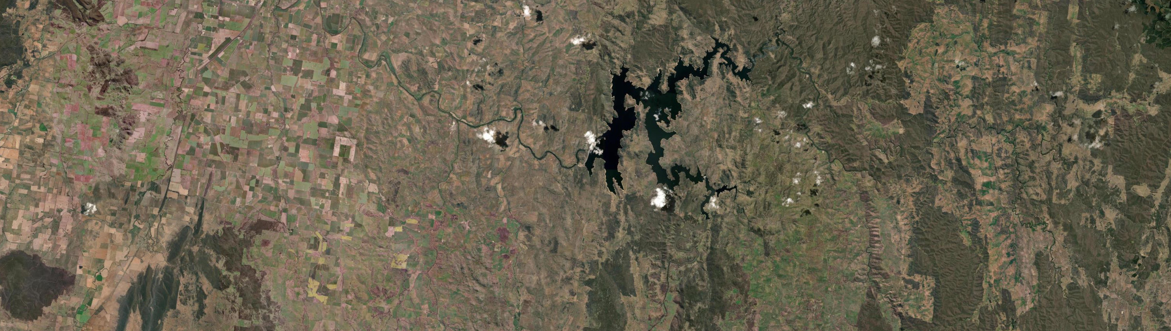 Aerial view of Wyangala, NSW