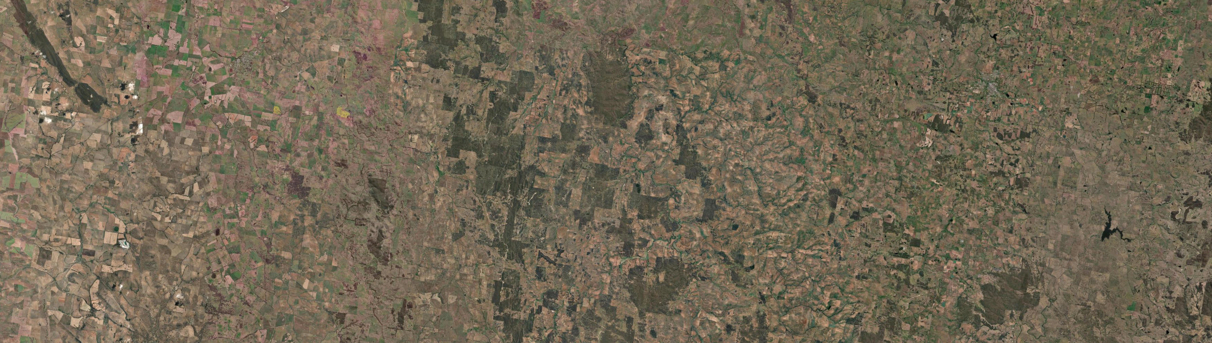 Aerial view of Bevendale, NSW