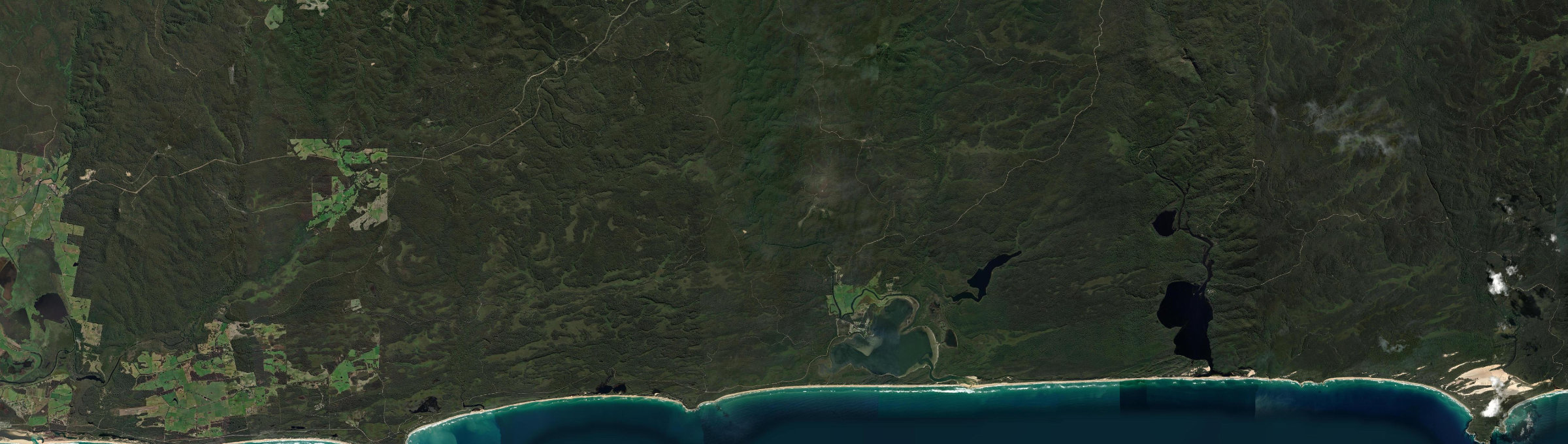 Aerial view of Bemm River, VIC