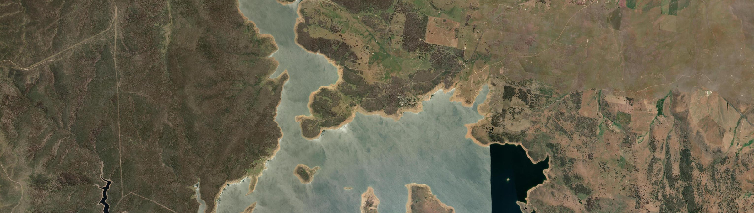 Aerial view of Old Adaminaby, NSW