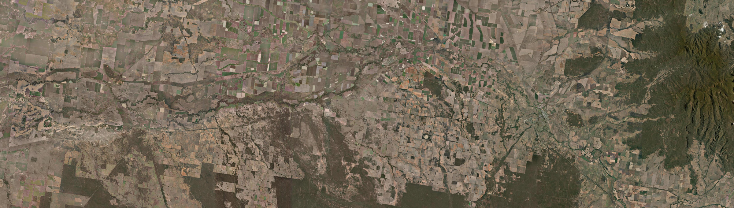 Aerial view of Wee Waa, NSW