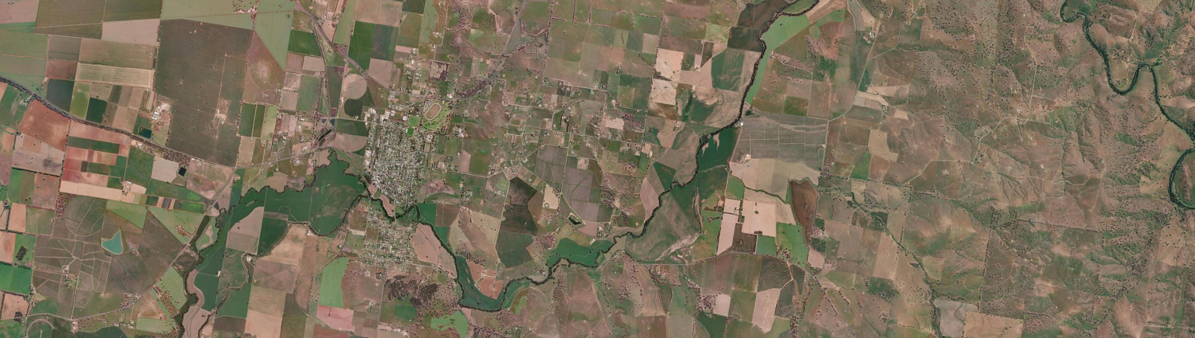 Aerial view of Moorbel, NSW