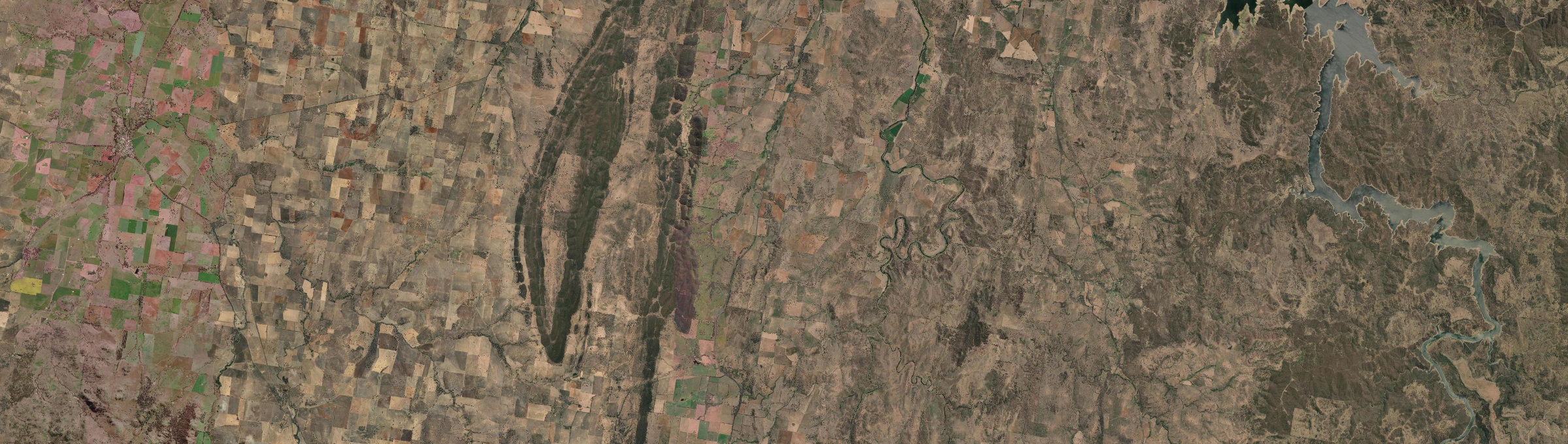 Aerial view of Bakers Swamp, NSW