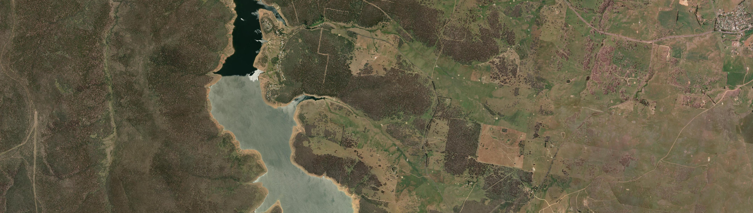 Aerial view of Anglers Reach, NSW