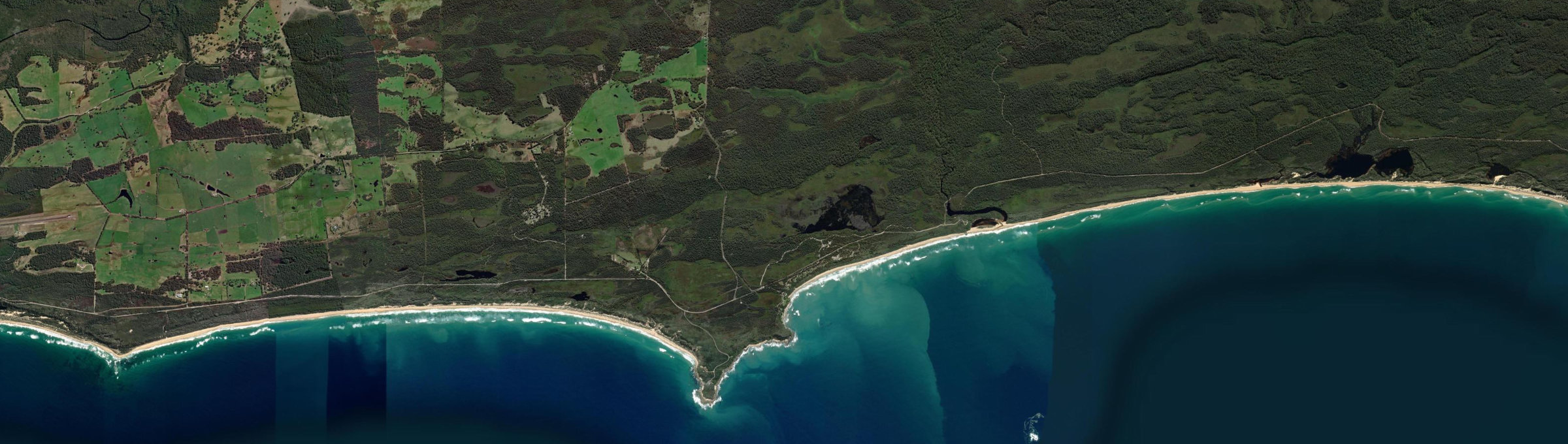 Aerial view of Cape Conran, VIC