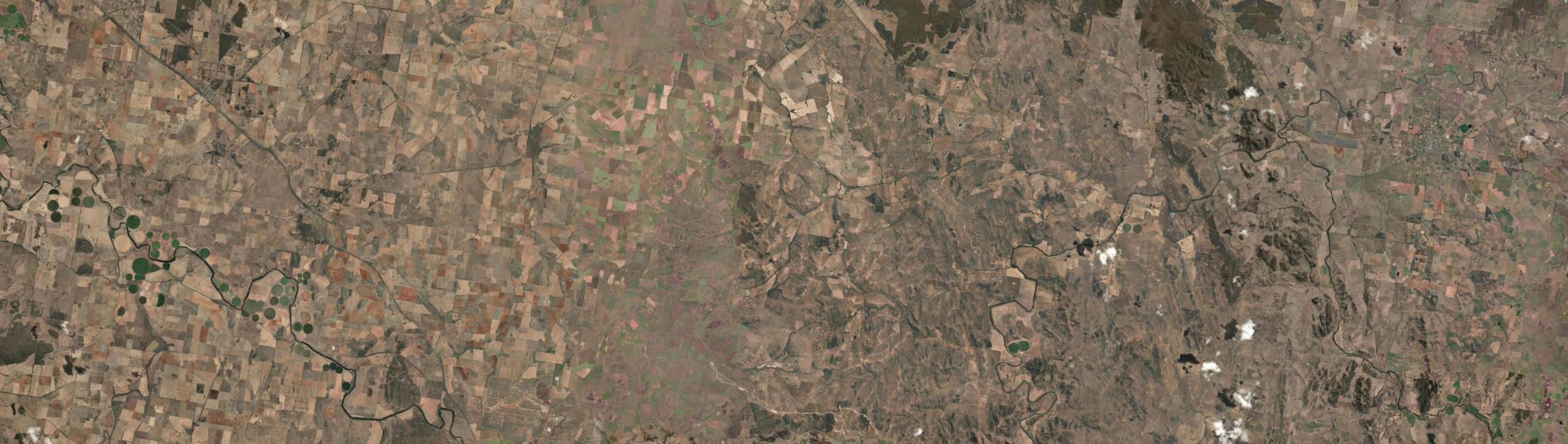 Aerial view of Spicers Creek, NSW
