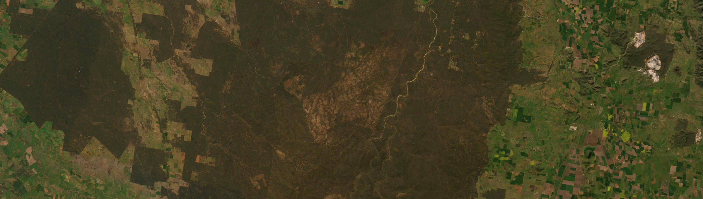Aerial view of The Pilliga, NSW