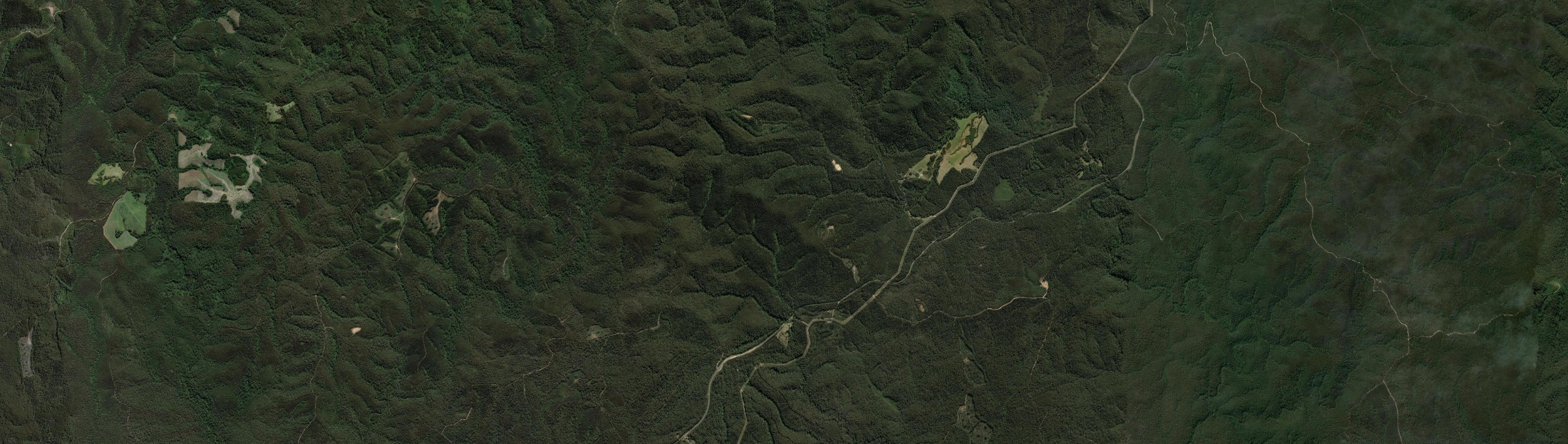 Aerial view of Bellbird Creek, VIC
