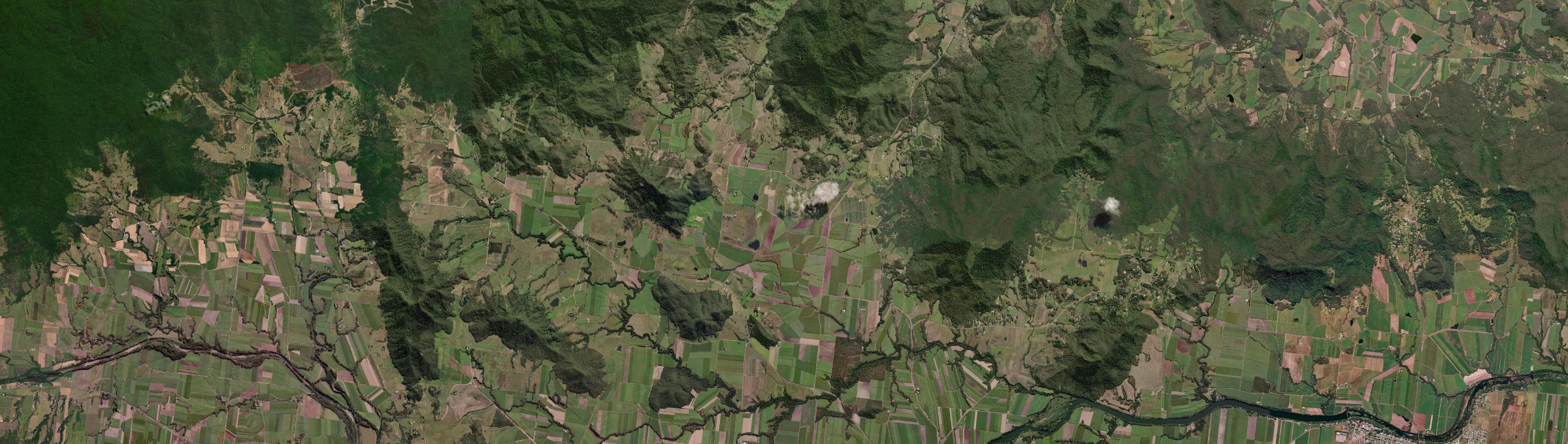 Aerial view of Mount Martin, QLD