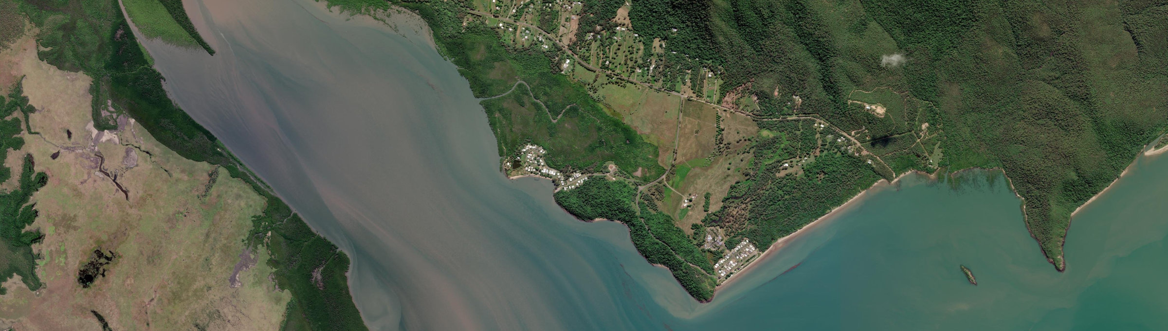 Aerial view of Wilson Beach, QLD