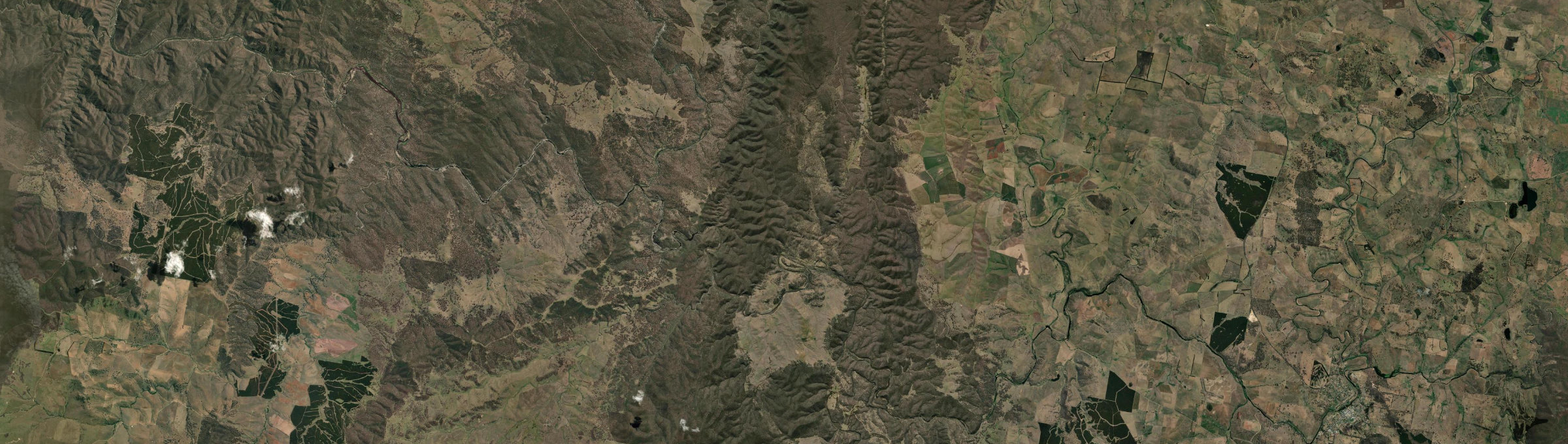 Aerial view of Merriangaah, NSW