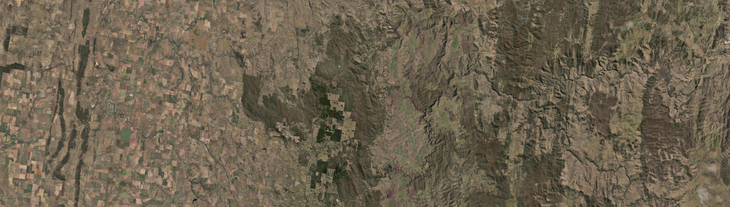 Aerial view of Mullion Creek, NSW