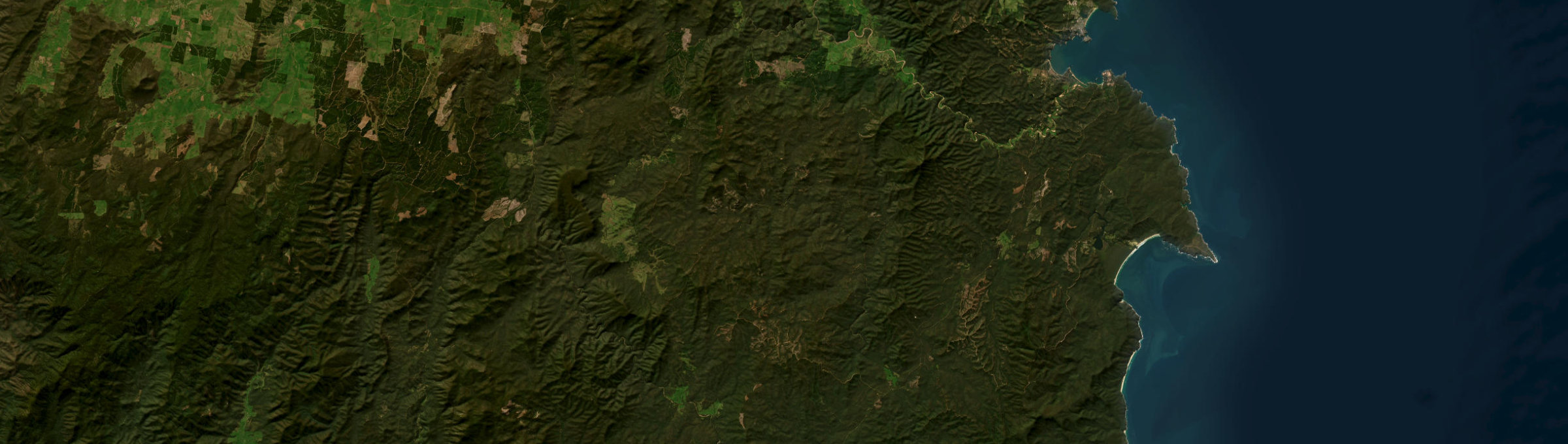 Aerial view of Yambulla, NSW