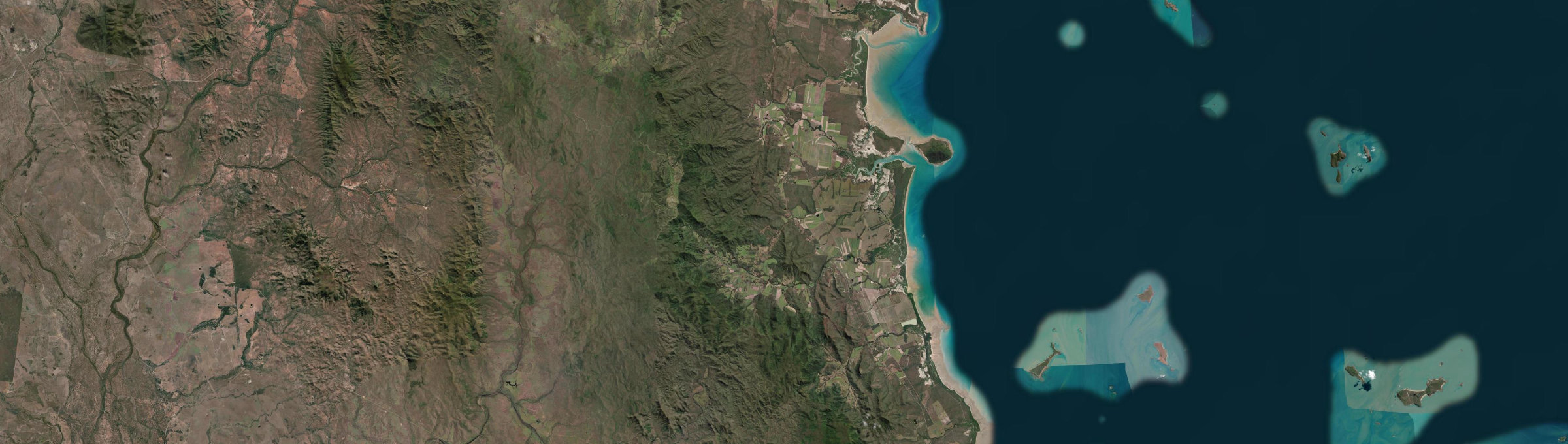 Aerial view of Carmila, QLD