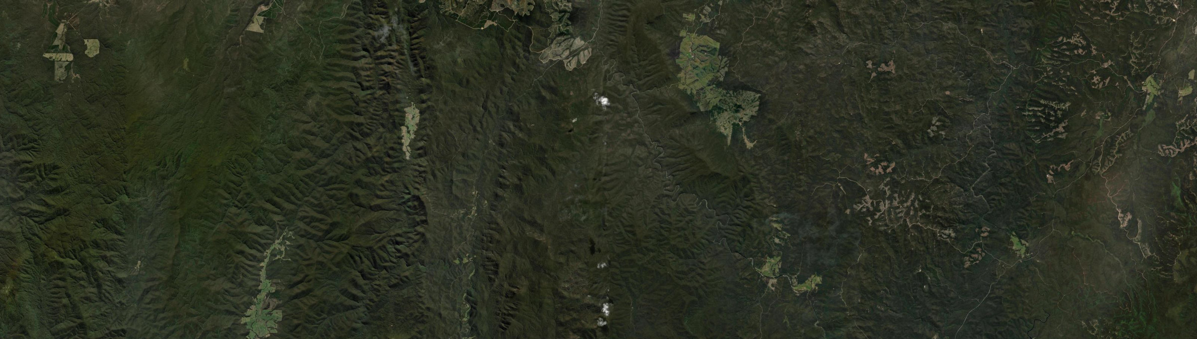 Aerial view of Chandlers Creek, VIC