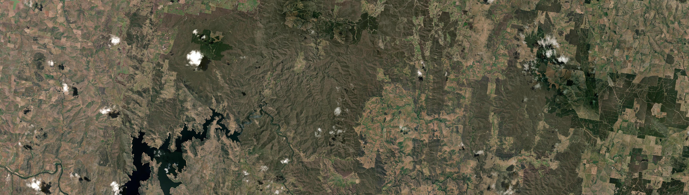 Aerial view of Copperhannia, NSW