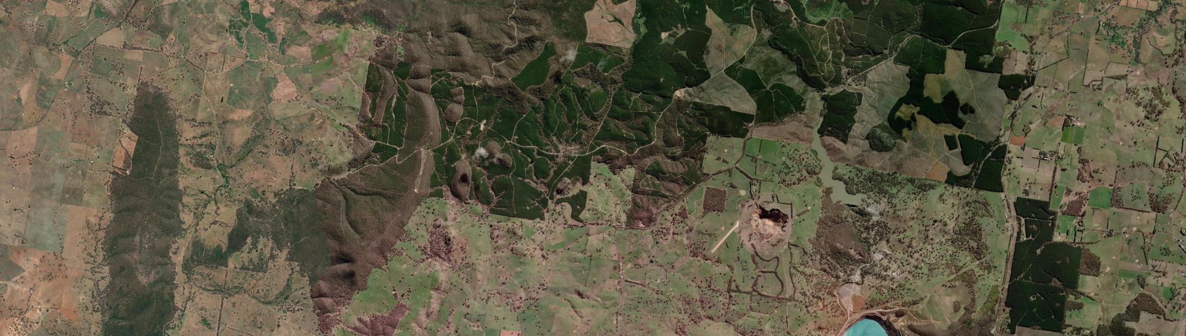 Aerial view of Four Mile Creek (NSW), NSW