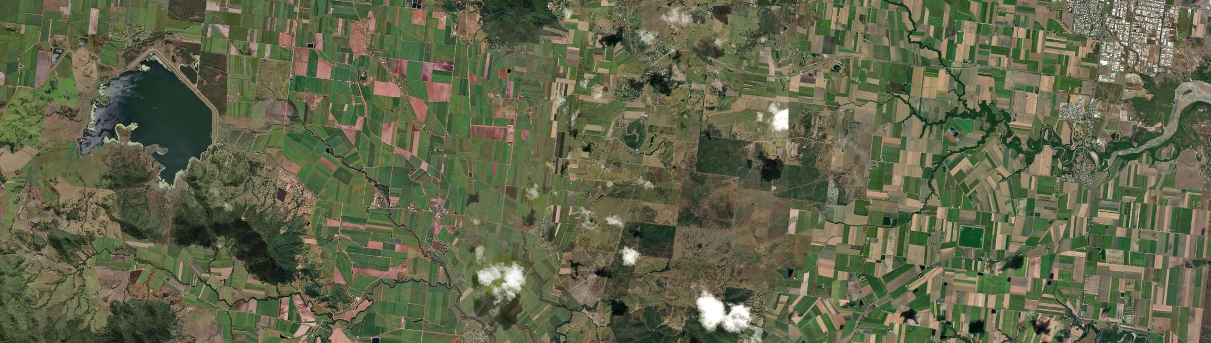 Aerial view of Victoria Plains, QLD
