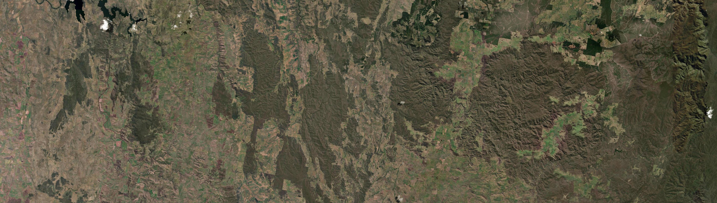 Aerial view of Peelwood, NSW