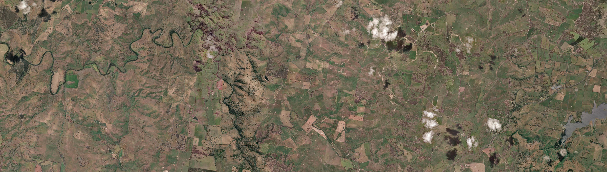 Aerial view of Burnt Yards, NSW