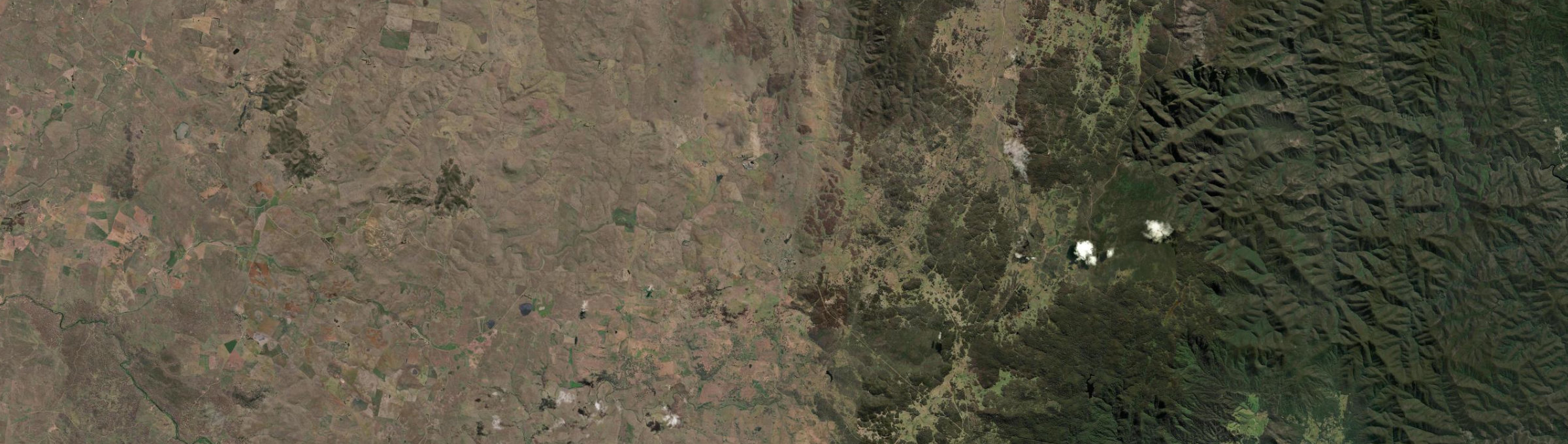 Aerial view of Nimmitabel, NSW