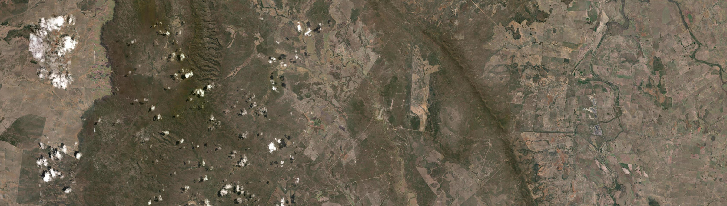 Aerial view of Woorabinda, QLD