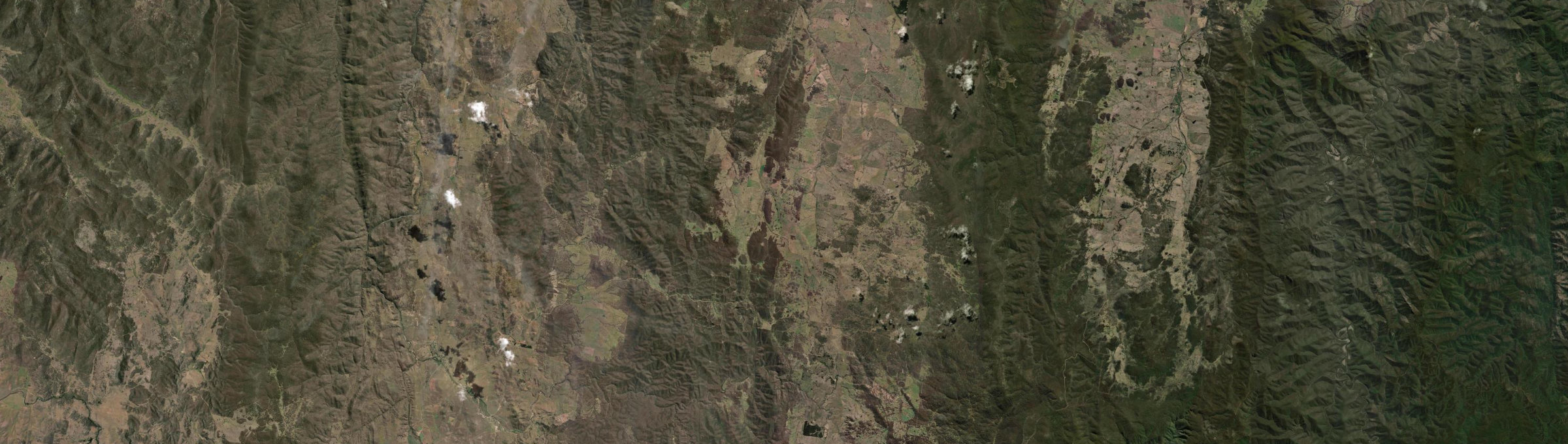 Aerial view of Jerangle, NSW