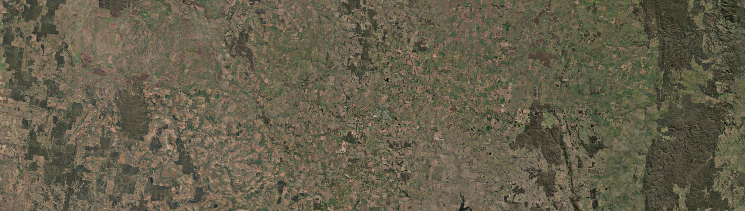 Aerial view of Crookwell, NSW