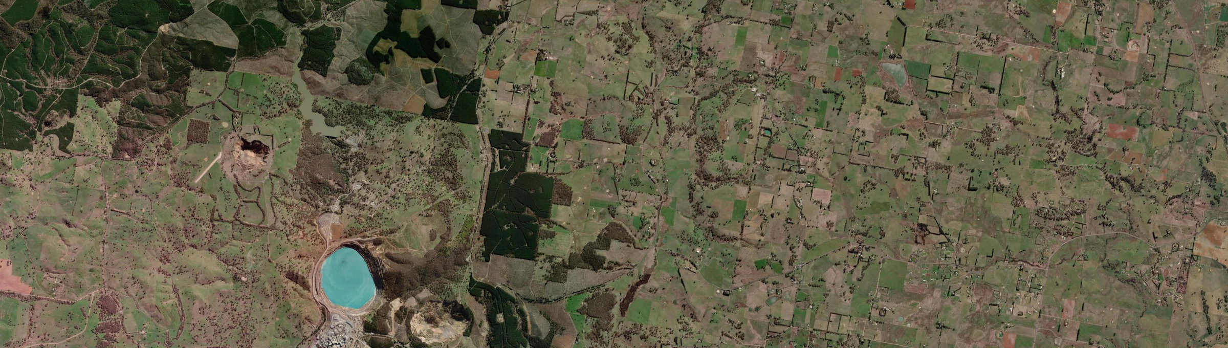 Aerial view of Waldegrave, NSW